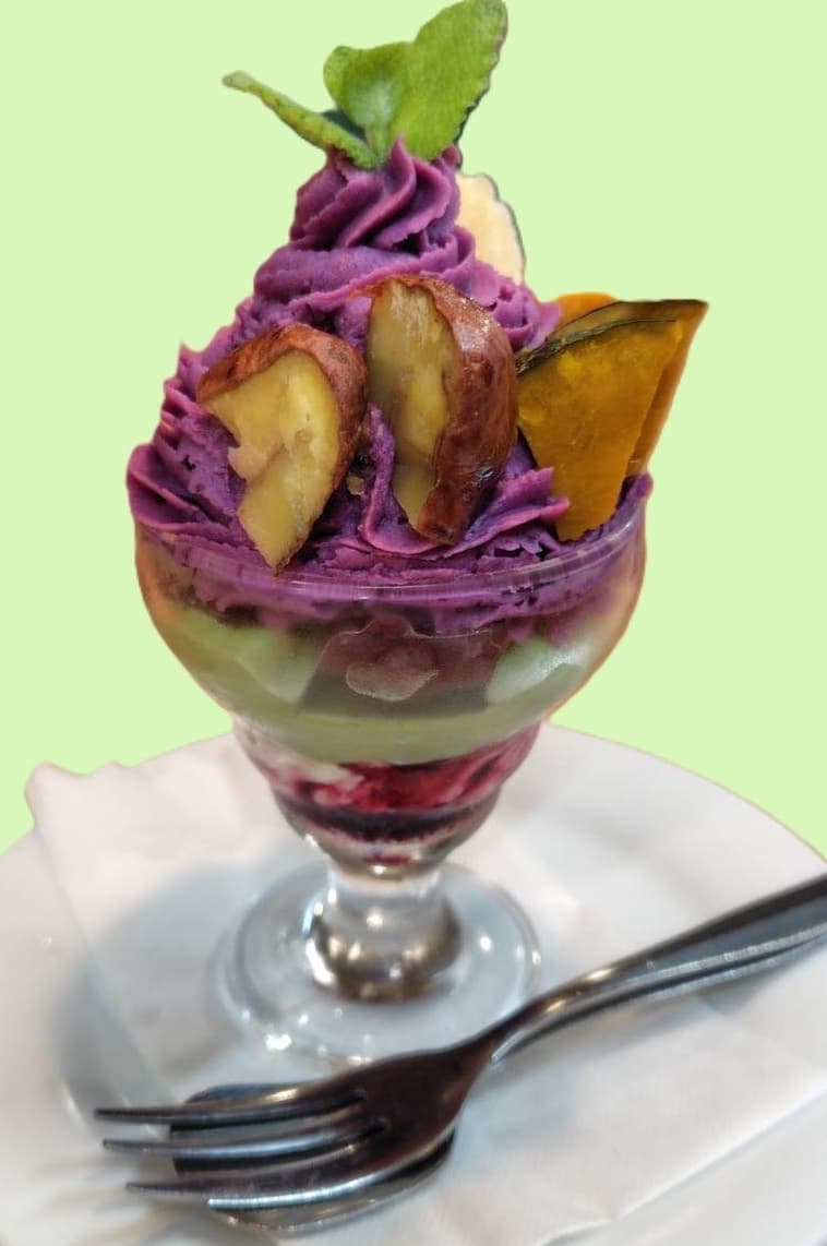 ミニ紅芋マロンパフェ